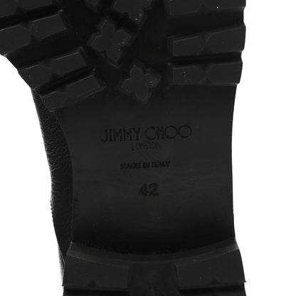 Jimmy Choo Calfskin Fur Boots 42 Black 6 of 6