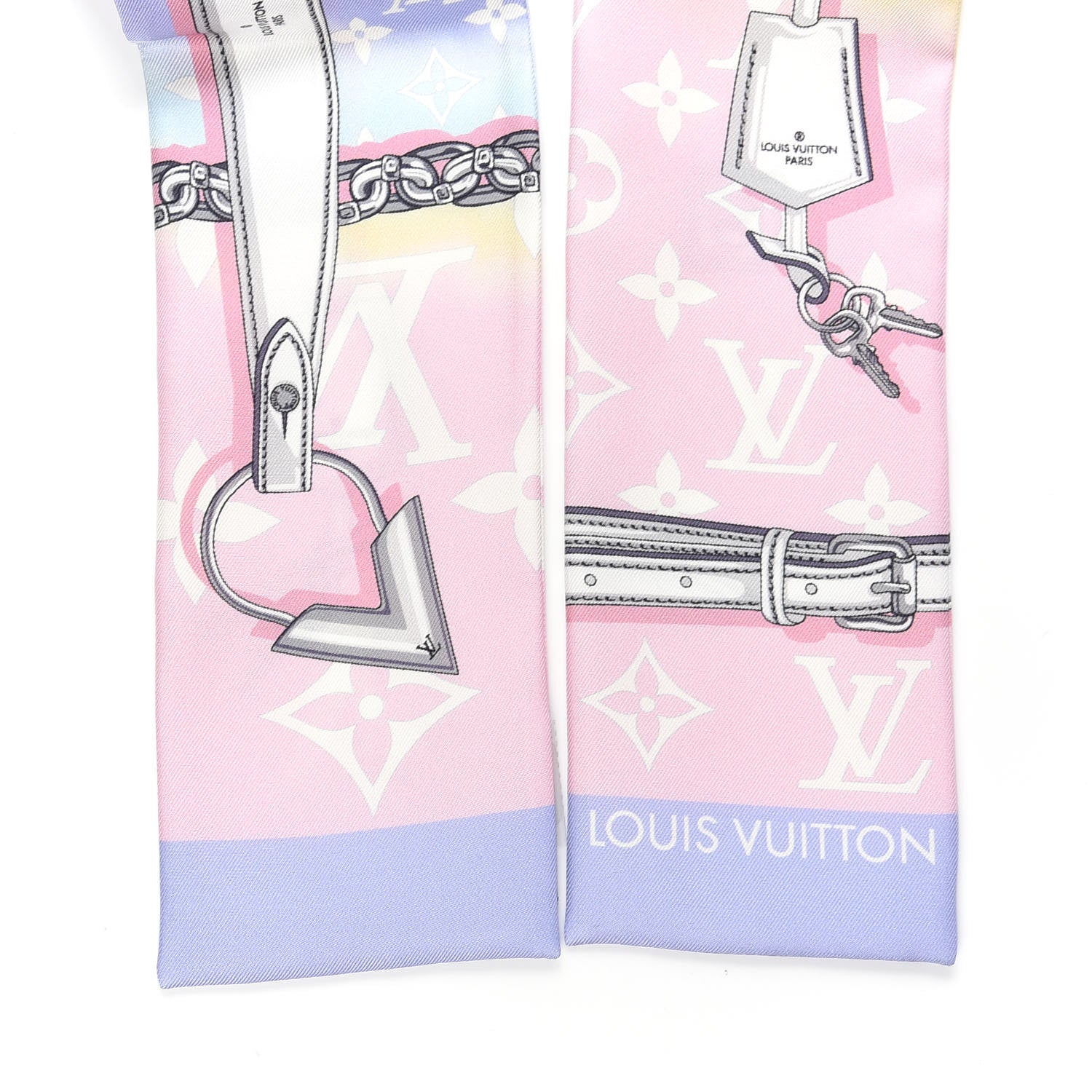 Louis Vuitton Silk Monogram Escale Confidential Bandeau Pink 2 of 4