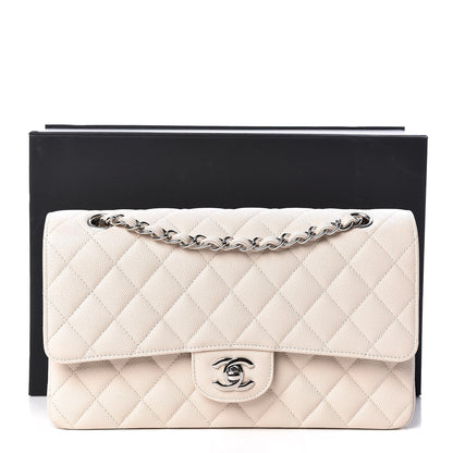 Chanel Caviar Quilted Medium Double Flap Light Beige 11 of 11