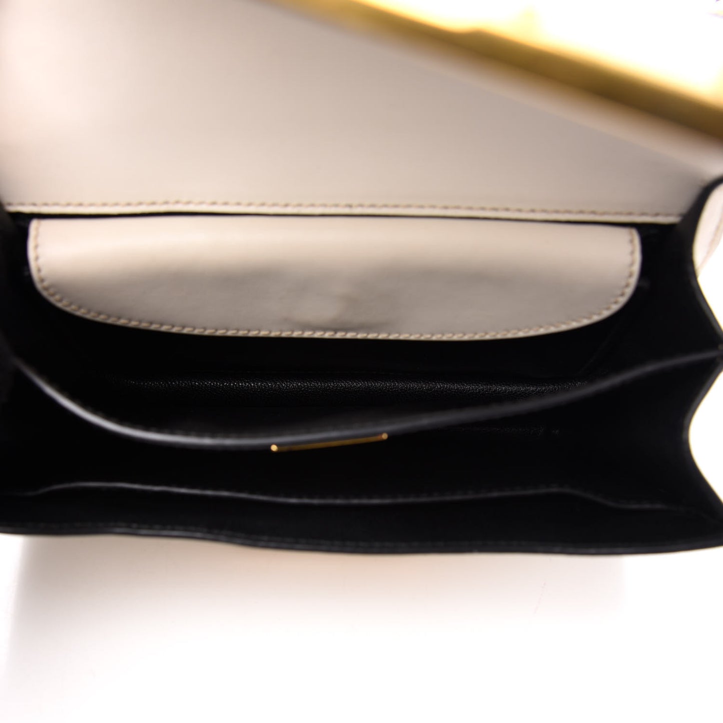 City Calf Saffiano Cahier Bag Talco Black