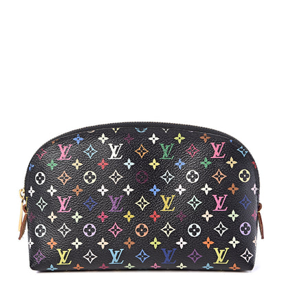 Louis Vuitton Monogram Multicolor Cosmetic Pouch Black Grenade 1 of 8