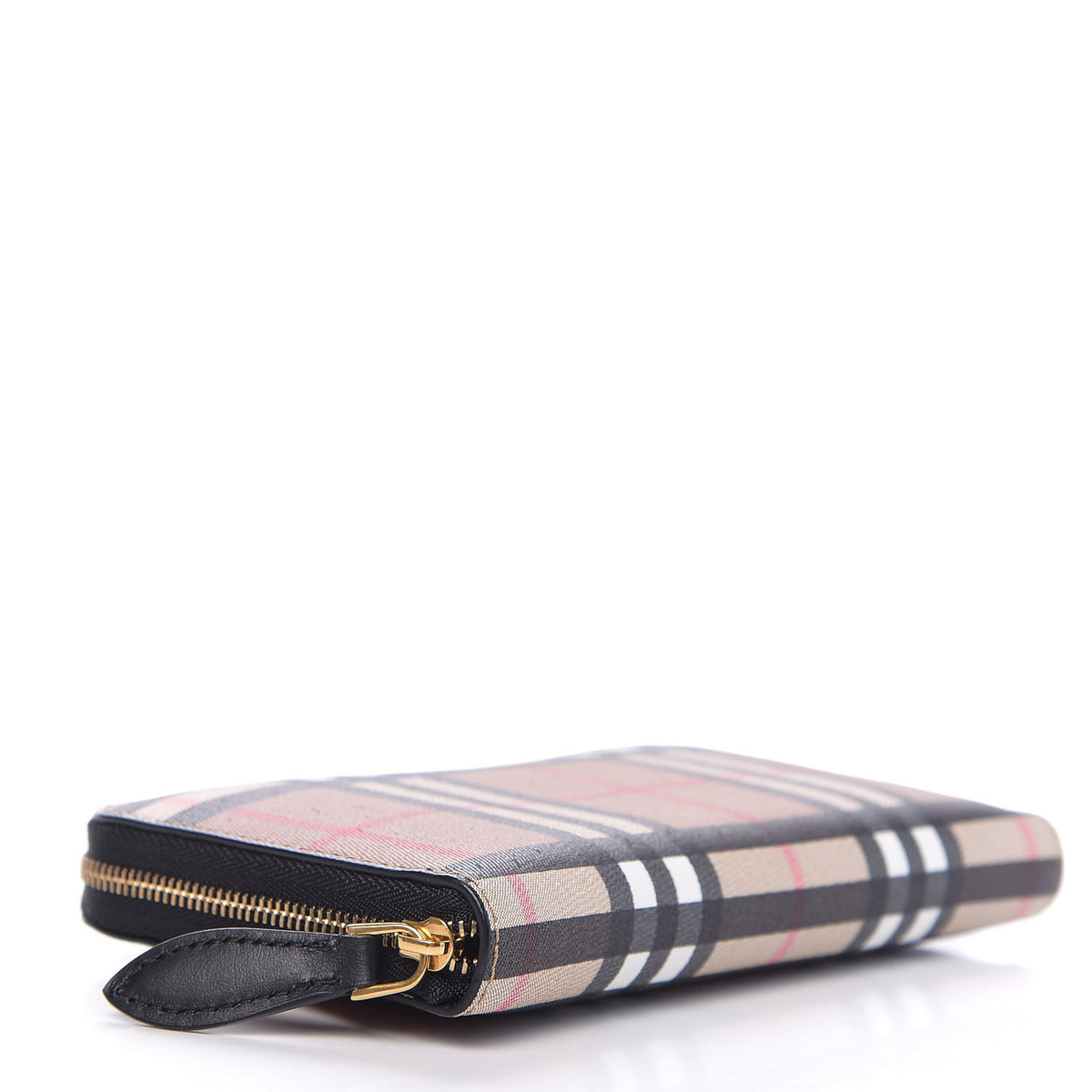 Burberry Vintage Check Elmore Zip Around Wallet Black 4 of 7