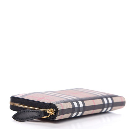Burberry Vintage Check Elmore Zip Around Wallet Black 4 of 7