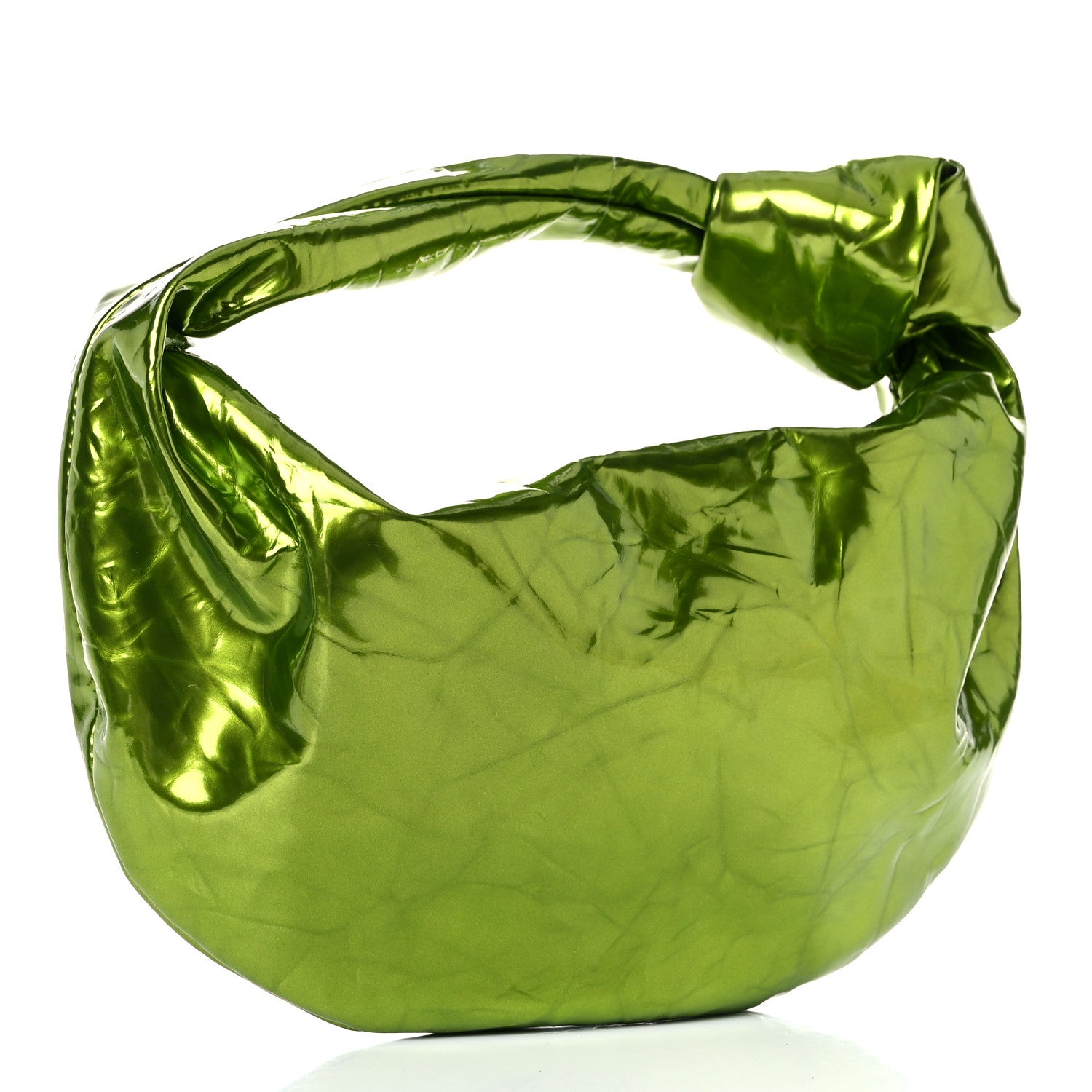 Bottega Veneta Metallic Crushed Calfskin Mini Jodie Chlorophyll 3 of 9