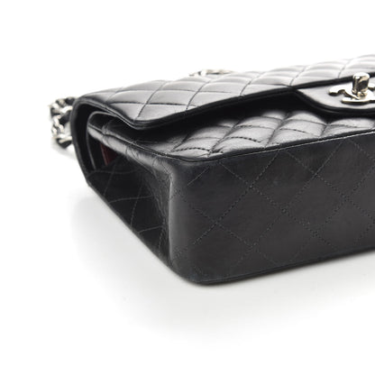 Chanel Lambskin Quilted Medium Double Flap Black 6 of 10