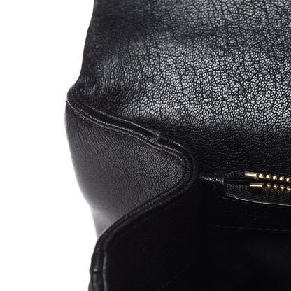 Saint Laurent Sheepskin Matelasse Chevron Monogram Large College Satchel Black 12 of 12