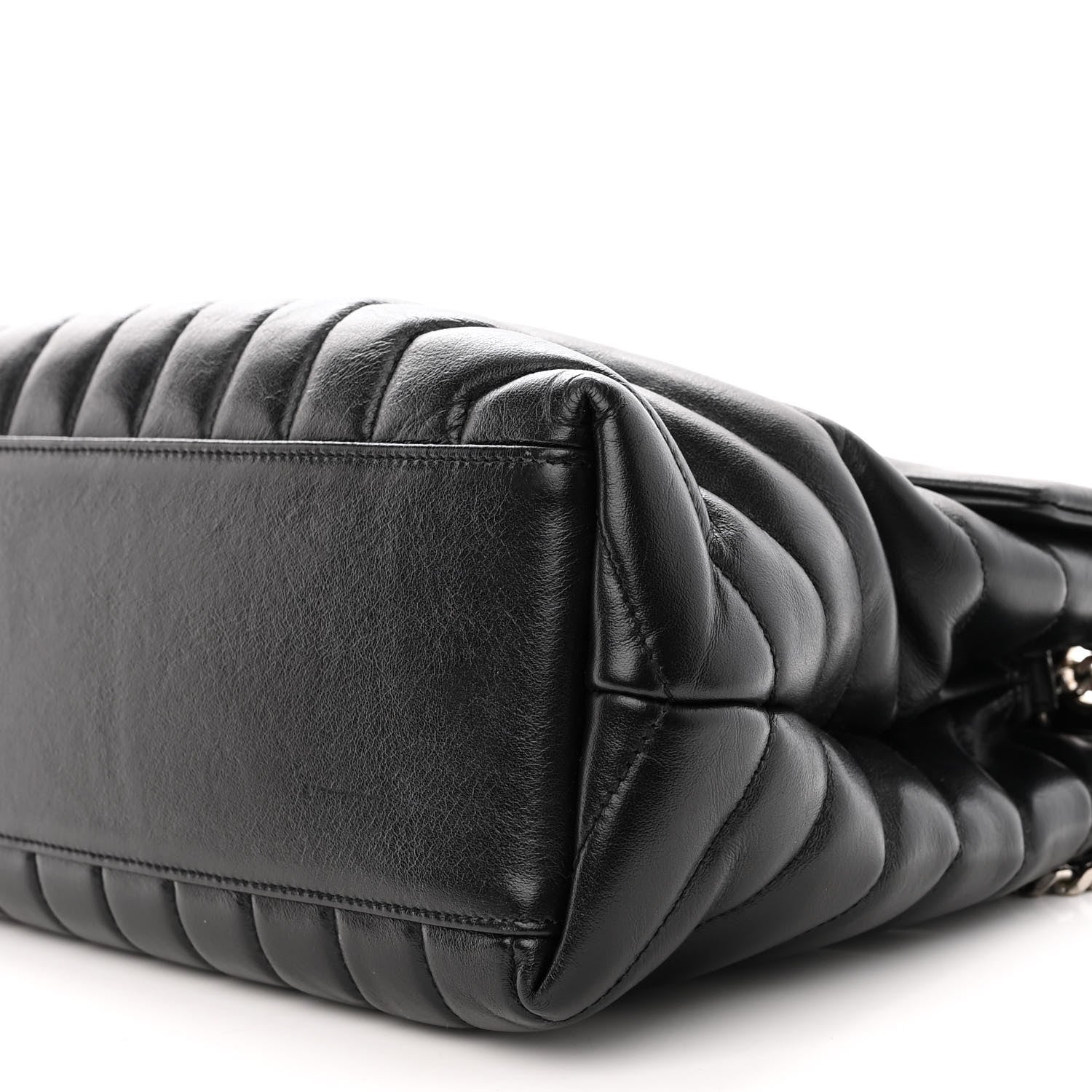 Saint Laurent Calfskin Y Quilted Monogram Medium Loulou Chain Satchel Black 10 of 17