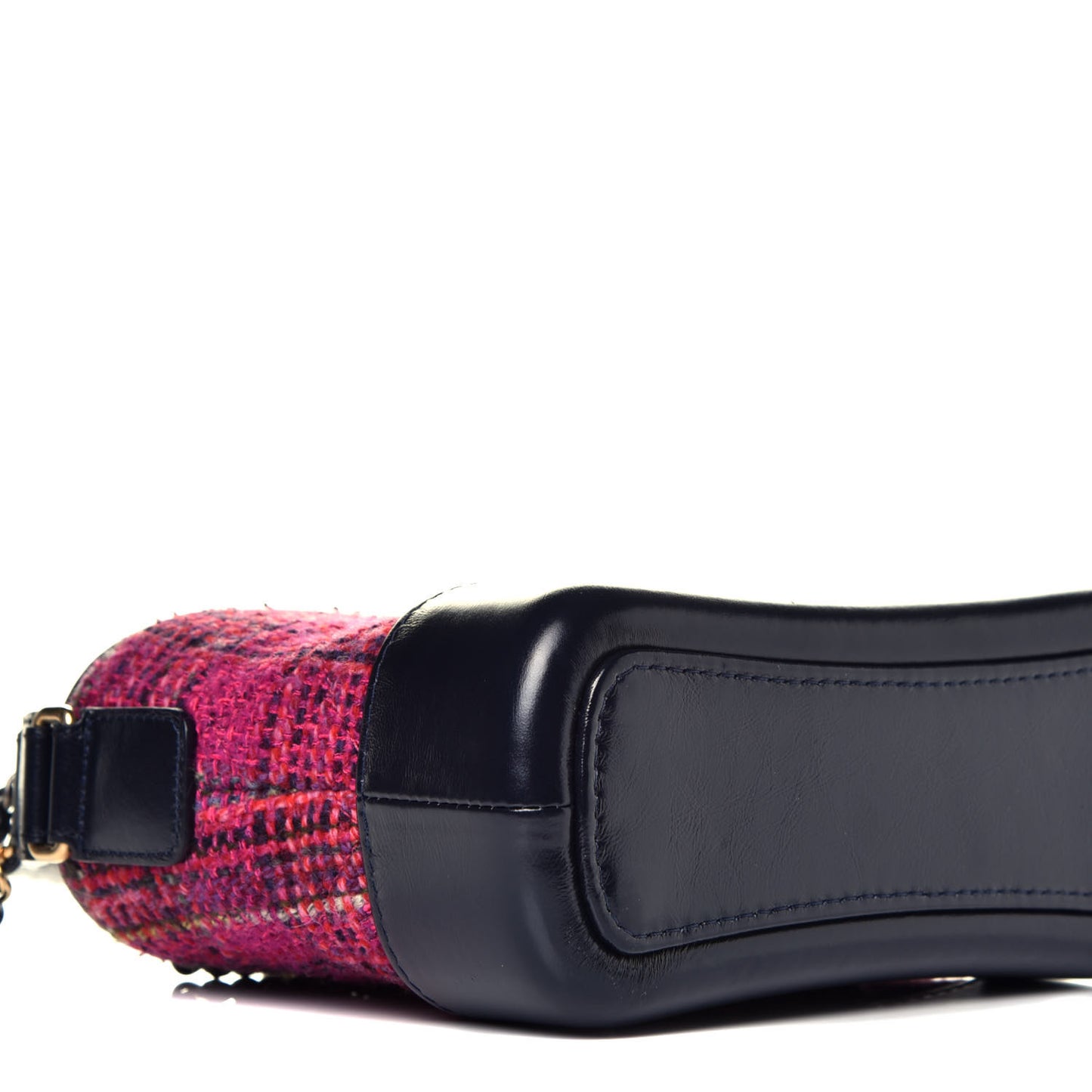 Tweed Calfskin Small Gabrielle Hobo Dark Navy