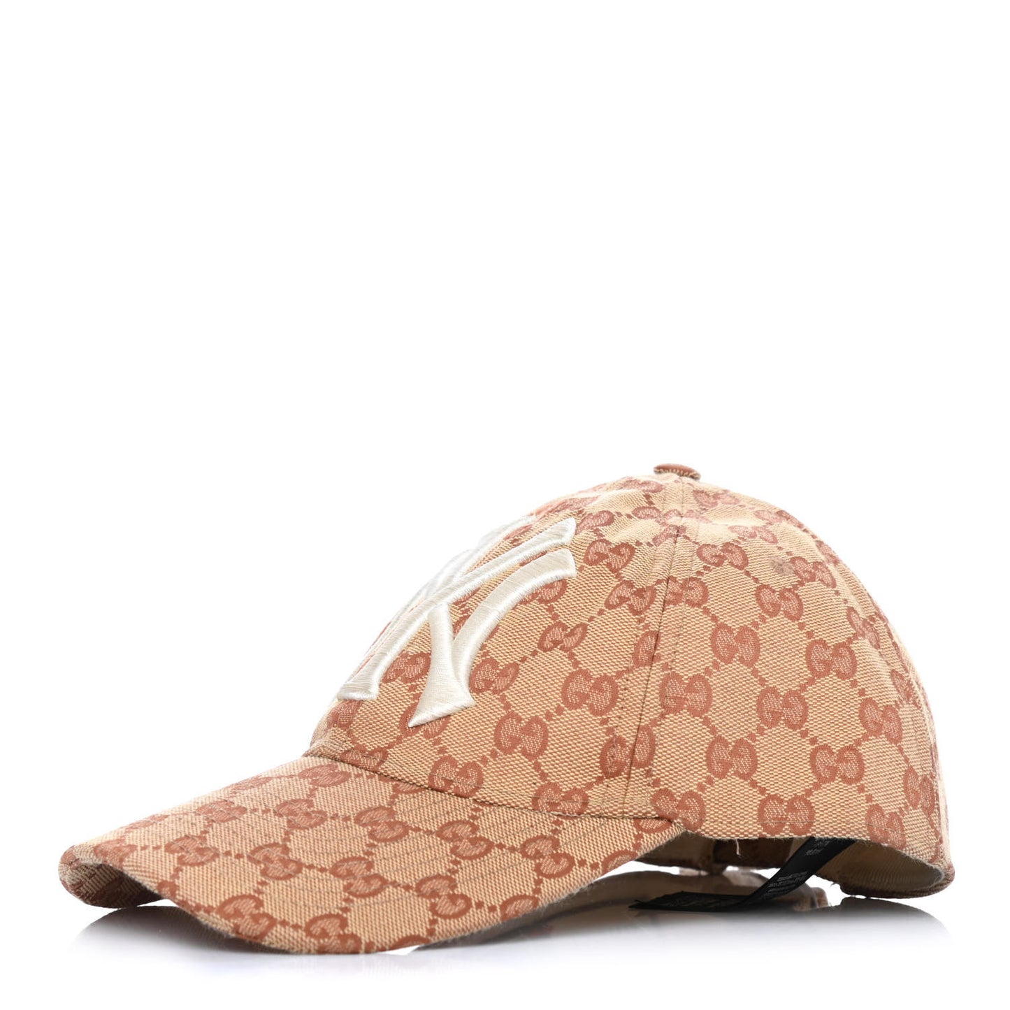 X MLB Monogram NY Yankees Baseball Hat 57-61 Beige Ruggine