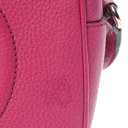 Gucci Pebbled Calfskin Small Soho Disco Bag Bright Bougainvillea 8 of 8