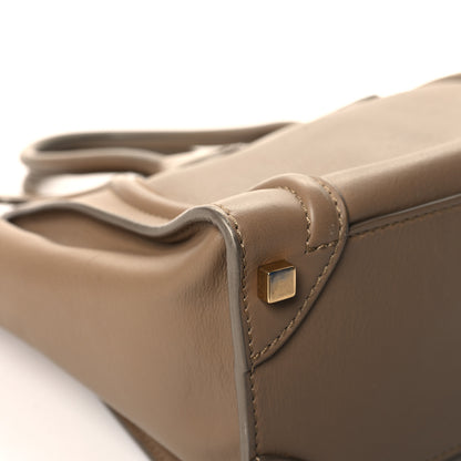 Celine Smooth Calfskin Interstice Micro Luggage Light Taupe 10 of 14