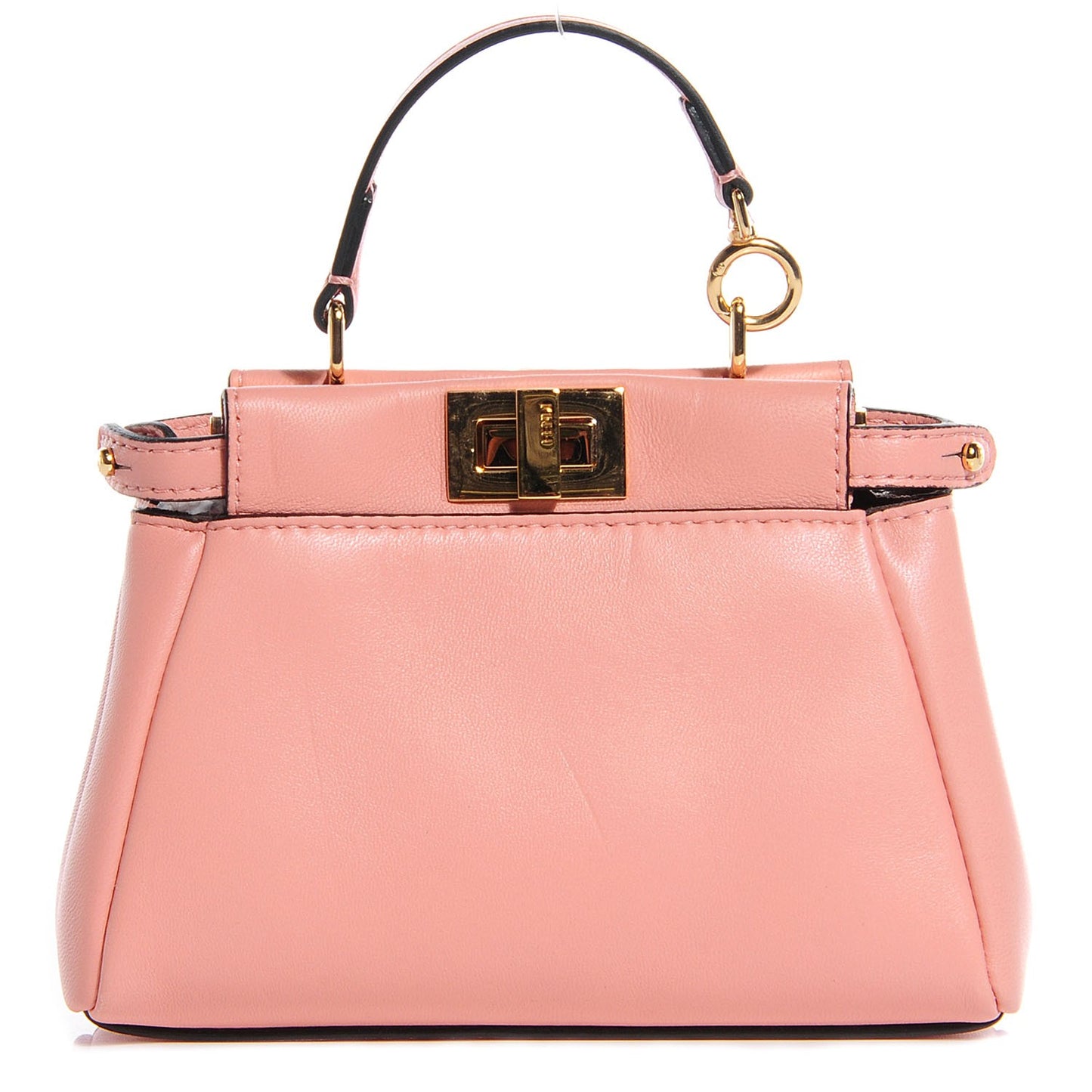 Shiny Nappa Micro Peekaboo Iconic Satchel Pink