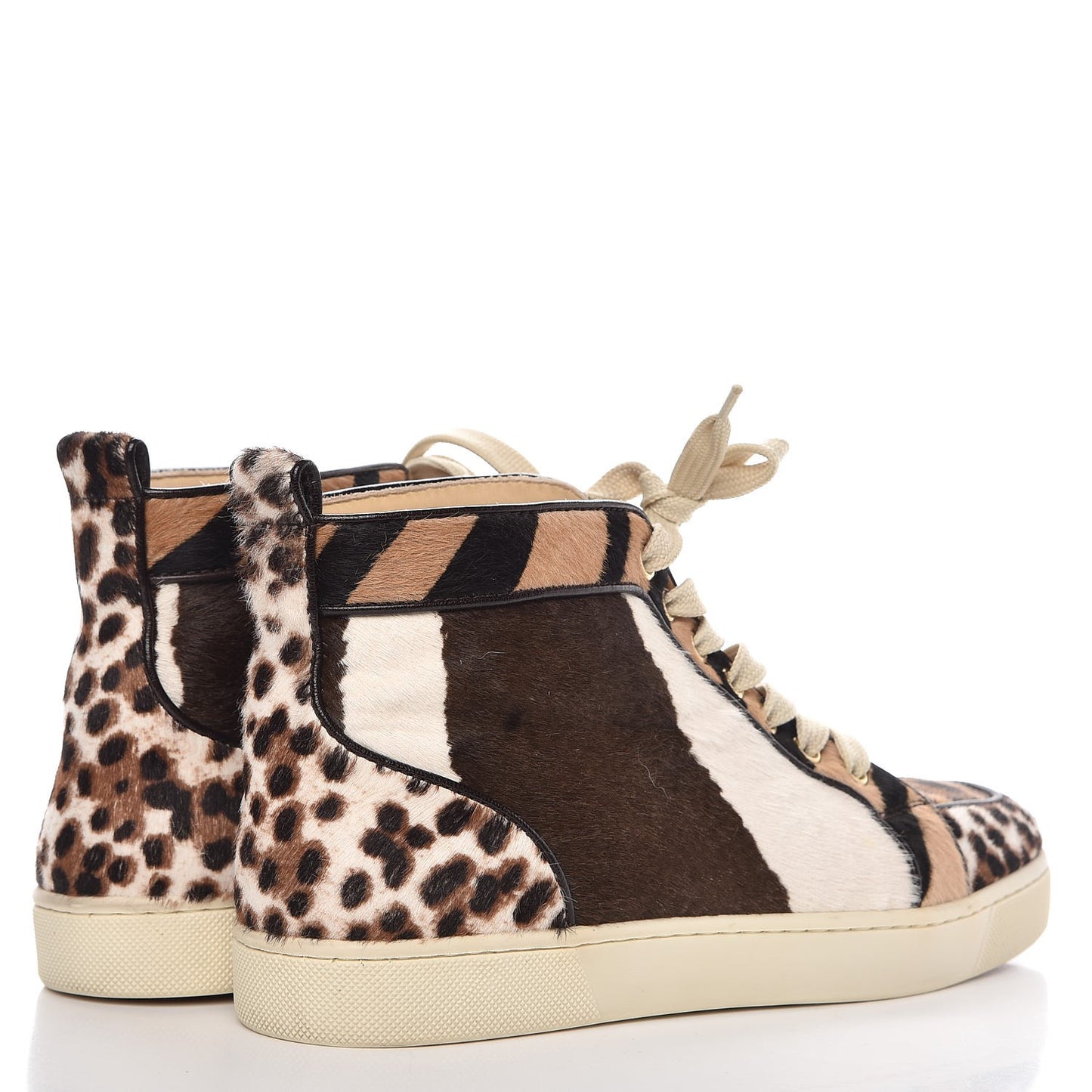 Calf Hair Animal Print Rantus Orlato Flat Sneakers 38.5 Multicolor