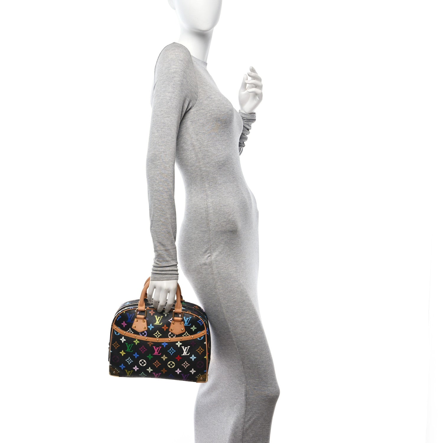 Louis Vuitton Monogram Multicolor Trouville Black 2 of 9