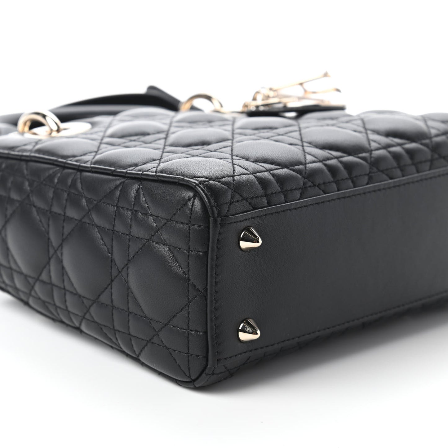 Lambskin Cannage Small My ABCDior Lady Dior Black