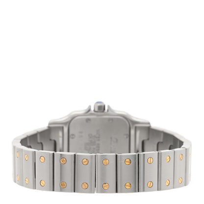 Cartier Stainless Steel 18K Yellow Gold 24mm Santos De Cartier Galbee Quartz Watch 3 of 4