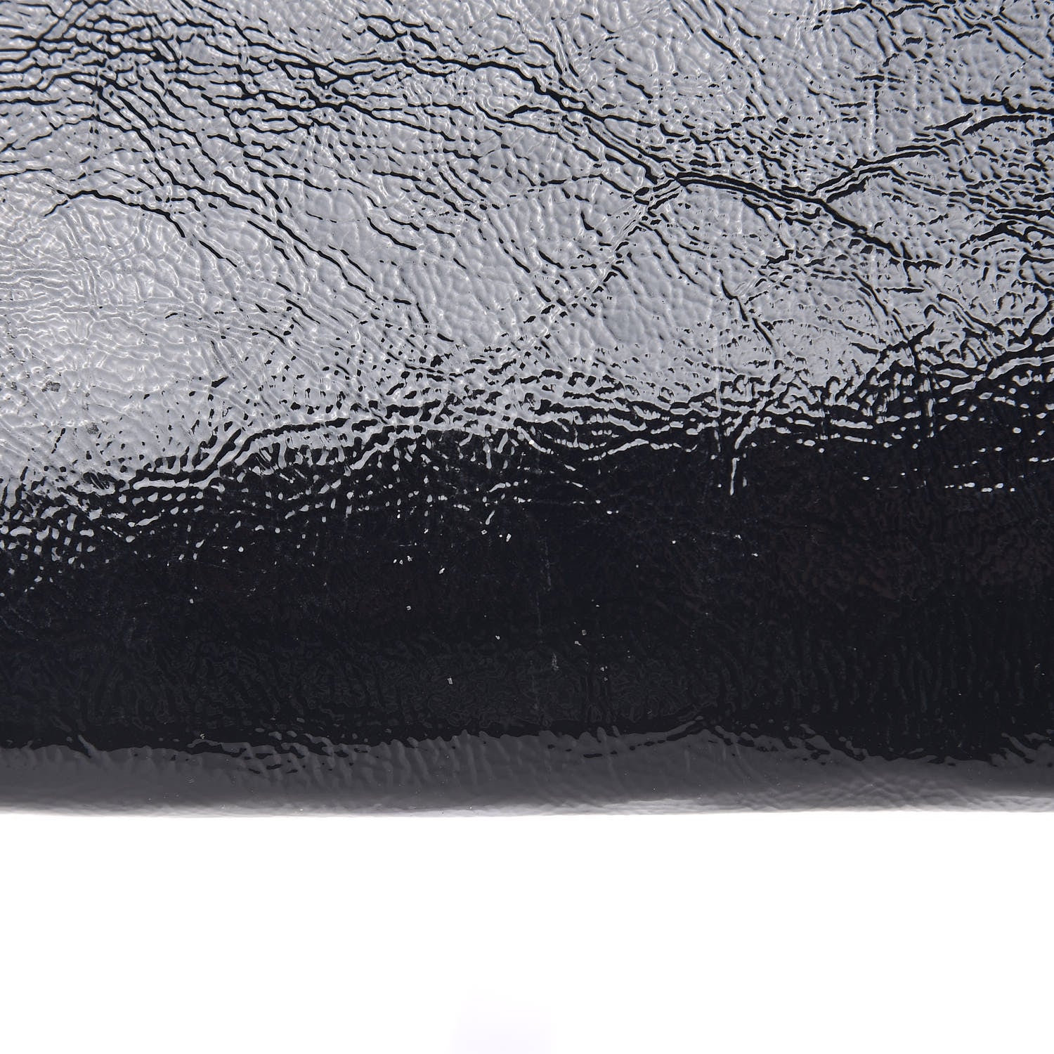 Saint Laurent Textured Patent Calfskin Large Belle De Jour Clutch Deep Marine 10 of 16