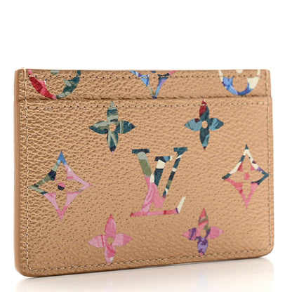 Louis Vuitton Metallic Monogram LV Garden Card Holder Gold 3 of 7
