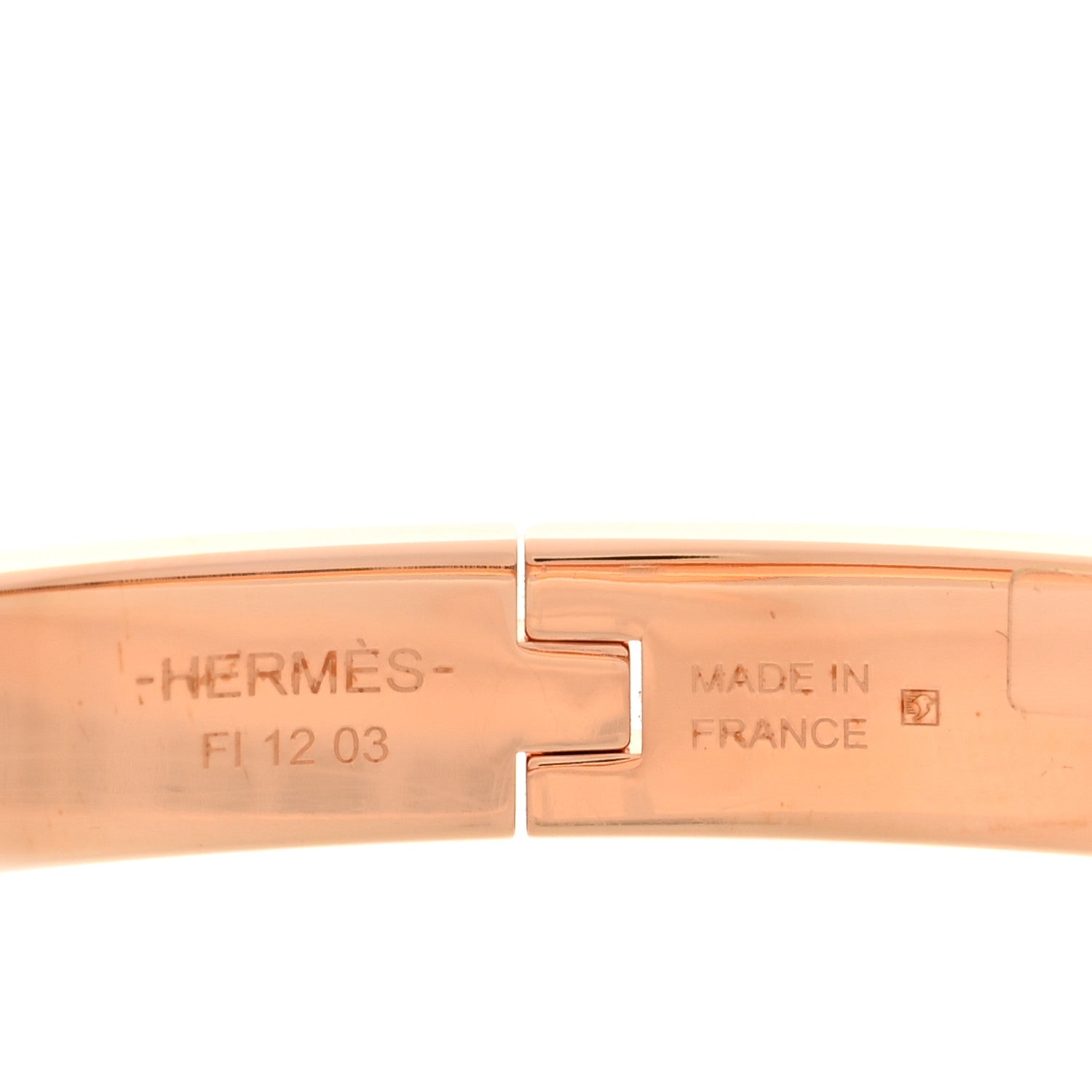 Hermes Enamel Mini Clic Chaine d'Ancre Bracelet PM Rose Candeur 4 of 5