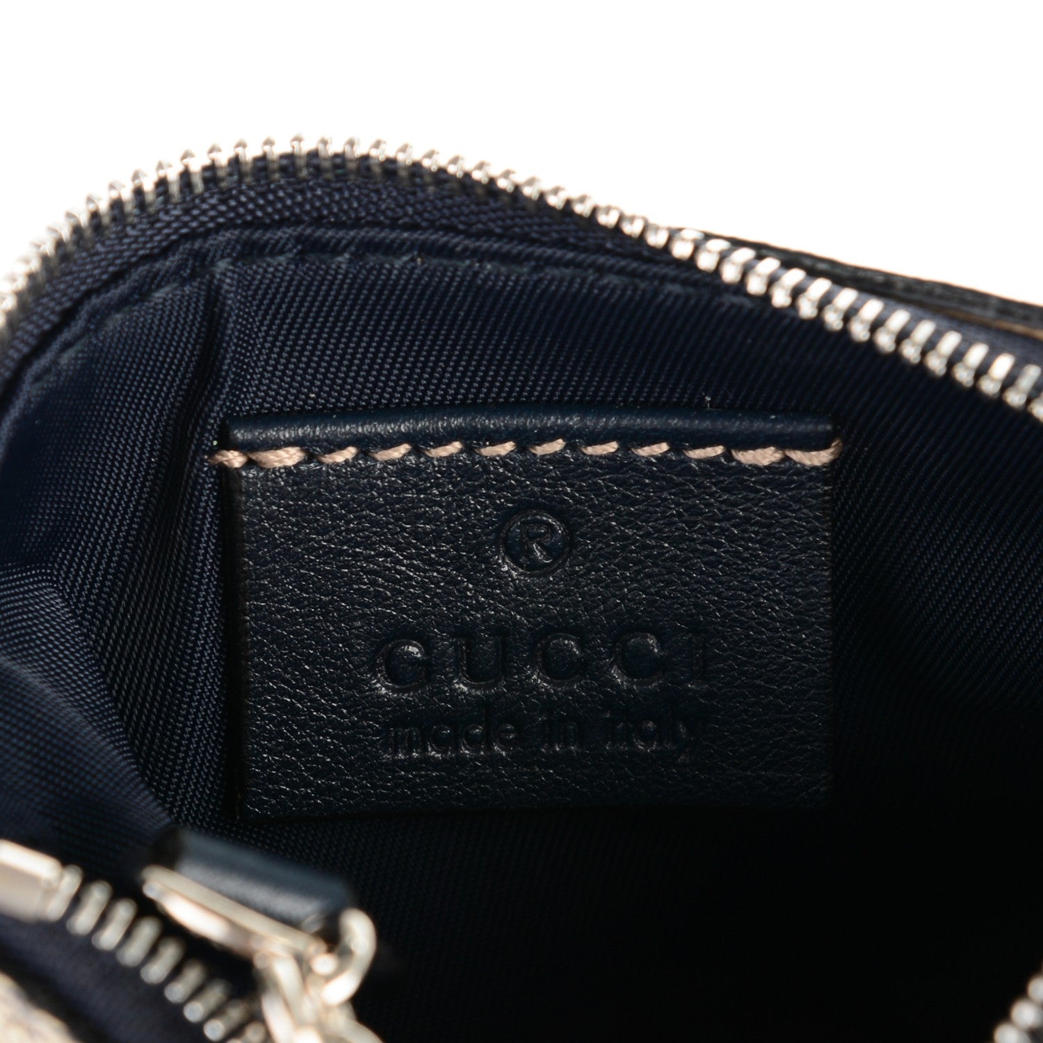Gucci GG Supreme Monogram Key Case Beige Blue 6 of 7