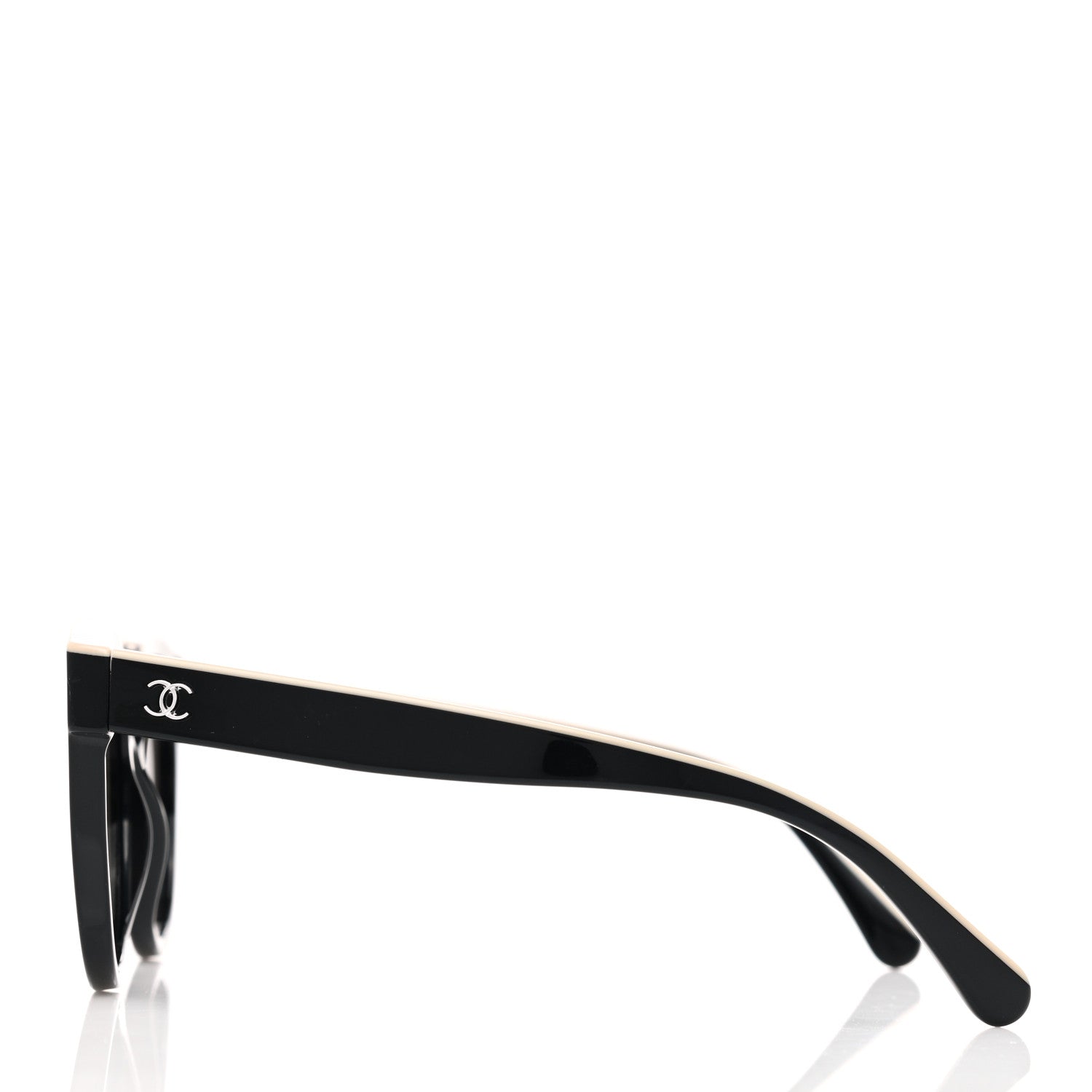 Chanel Acetate CC Butterfly Sunglasses 5414 Black Beige 3 of 7