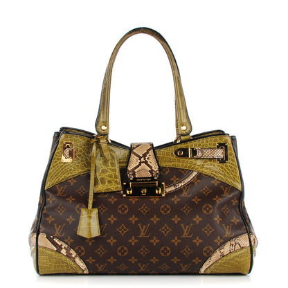 Louis Vuitton Monogram Python Alligator Monogramissime Exotic Shopper GM Vert 1 of 7