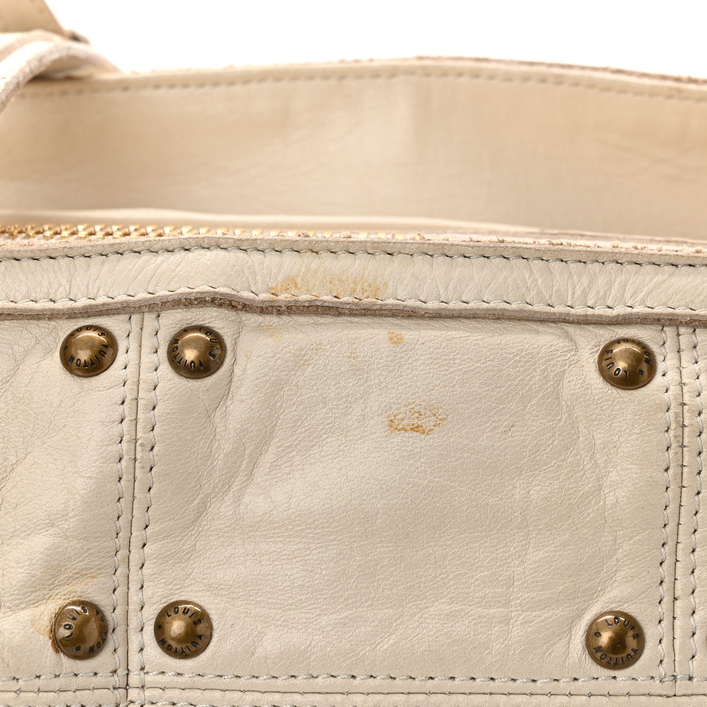 Lambskin Riveting White