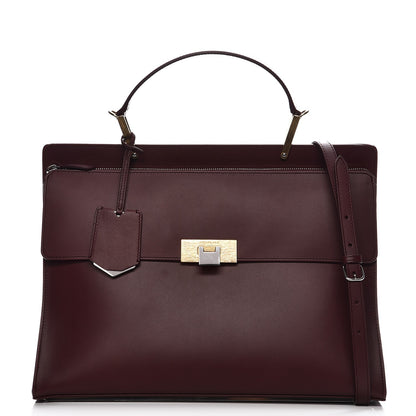 Balenciaga Calfskin Le Dix Zip Cartable Aubergine 1 of 13