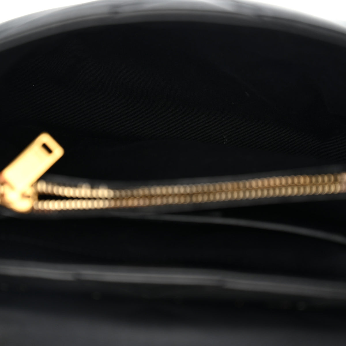 Calfskin Y Quilted Monogram Small Loulou Chain Satchel Black