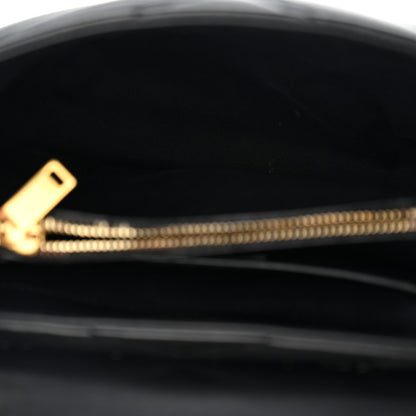 Saint Laurent Calfskin Y Quilted Monogram Small Loulou Chain Satchel Black 4 of 9