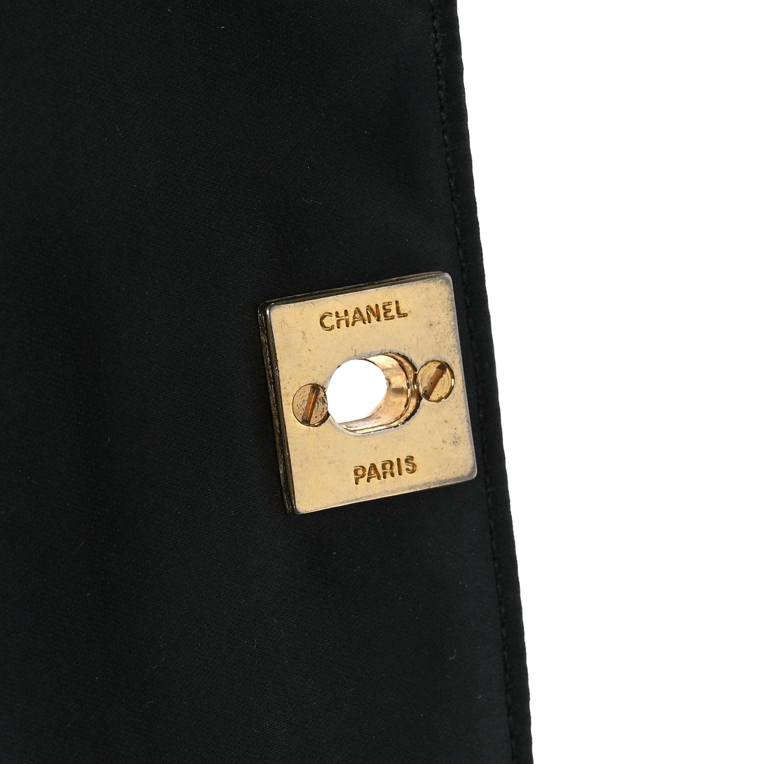 Chanel Satin Quilted Flap Black 6 of 13