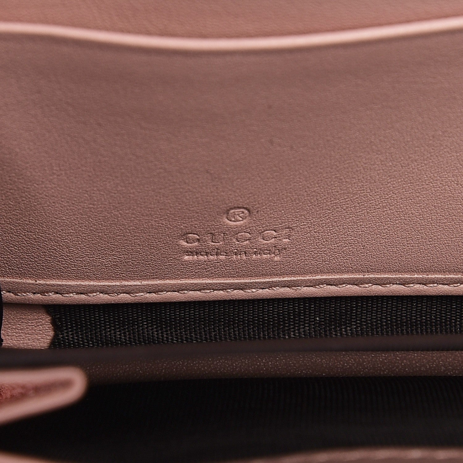 Gucci Calfskin Matelasse GucciGhost GG Marmont Zip Around Wallet Perfect Pink Rosa Ivory 5 of 8