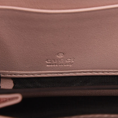 Gucci Calfskin Matelasse GucciGhost GG Marmont Zip Around Wallet Perfect Pink Rosa Ivory 5 of 8