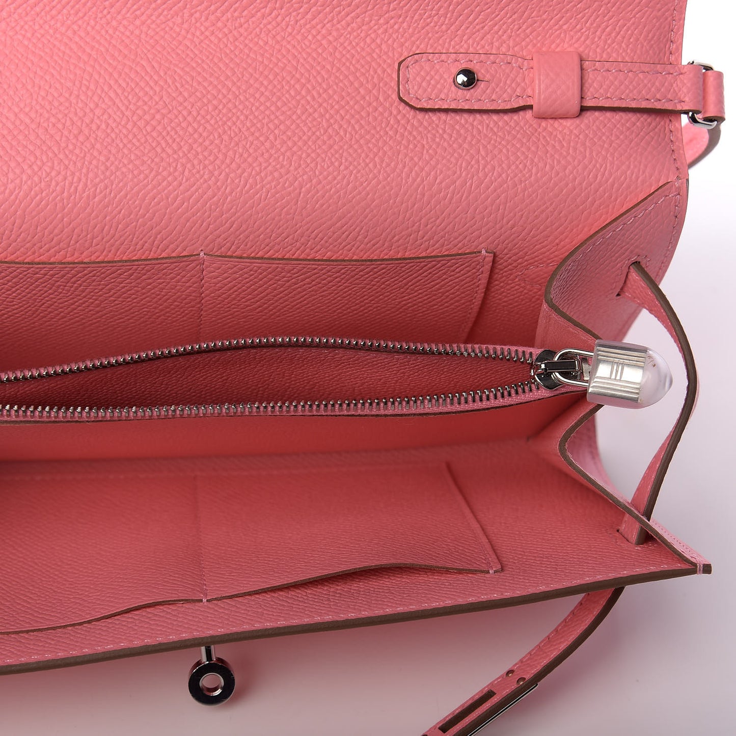 Epsom Kelly Wallet To Go Rose Confetti