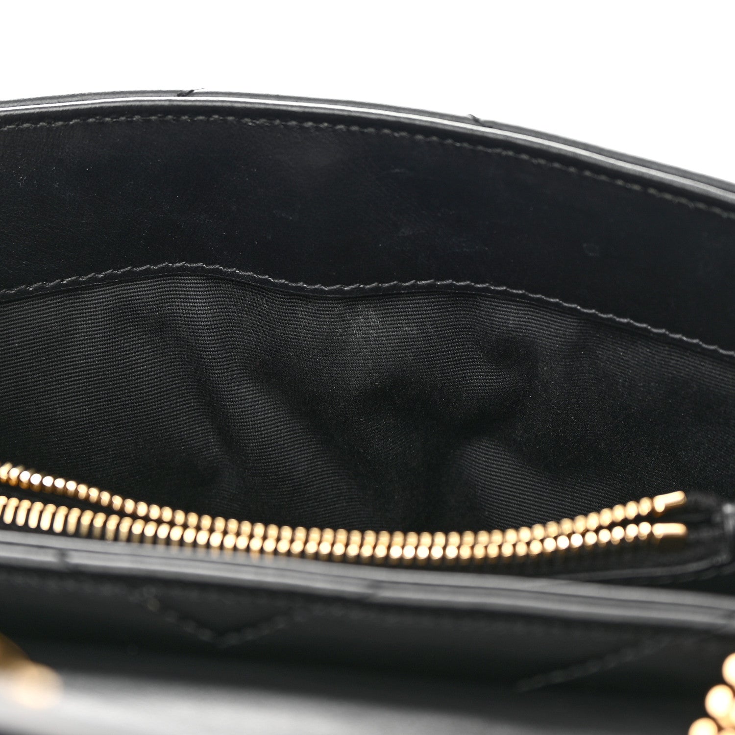 Saint Laurent Calfskin Y Quilted Monogram Small Loulou Chain Satchel Black 12 of 16
