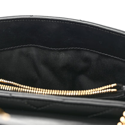 Saint Laurent Calfskin Y Quilted Monogram Small Loulou Chain Satchel Black 12 of 16