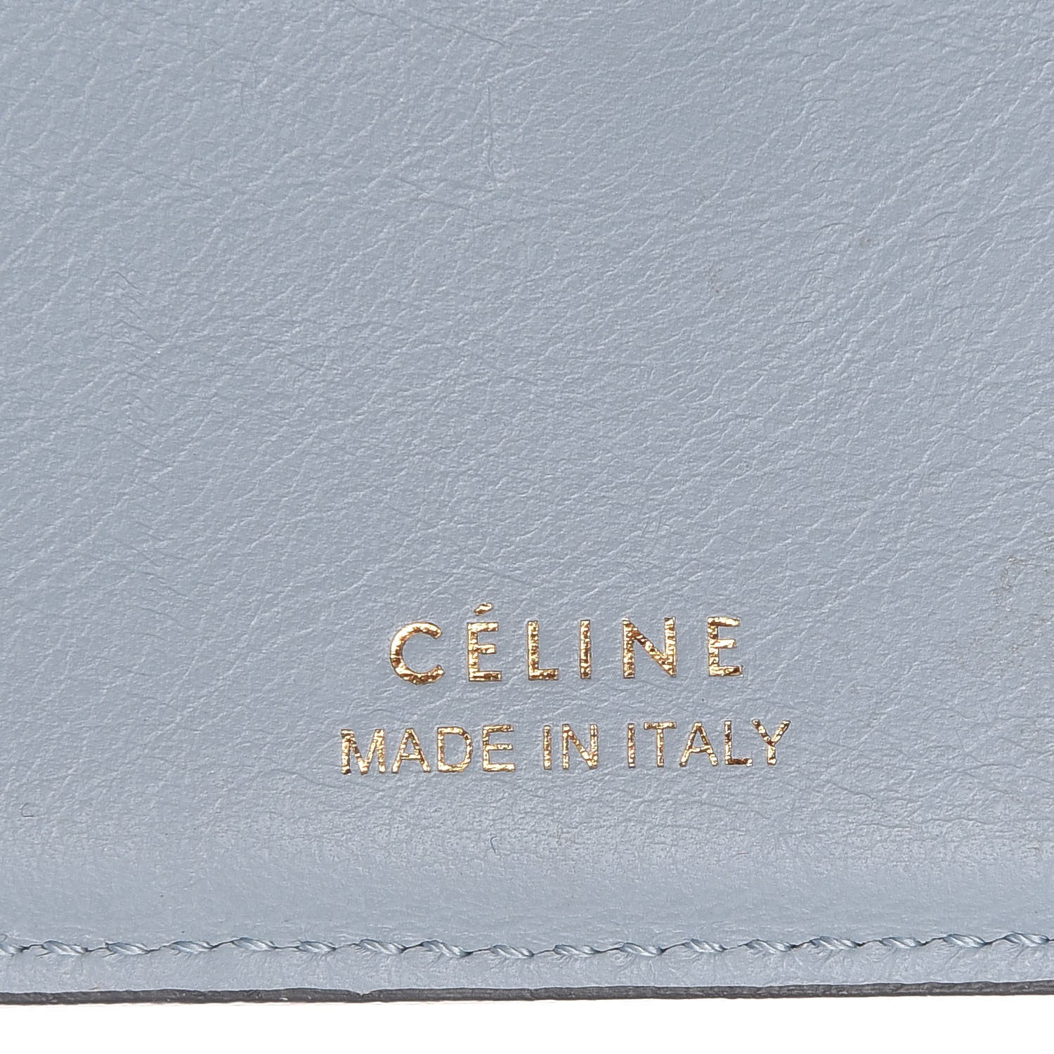 Celine Drummed Calfskin Small Multifunction Folded Wallet Grey 7 of 12