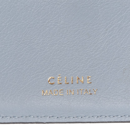 Celine Drummed Calfskin Small Multifunction Folded Wallet Grey 7 of 12