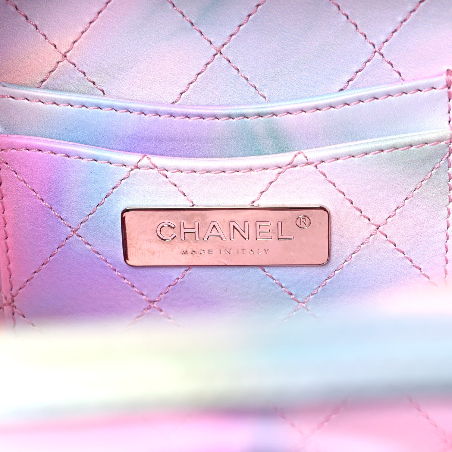 Chanel PVC Patent Calfskin Patent Lambskin Vertical Vanity Case Pink 5 of 15