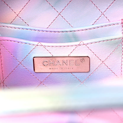 Chanel PVC Patent Calfskin Patent Lambskin Vertical Vanity Case Pink 5 of 15