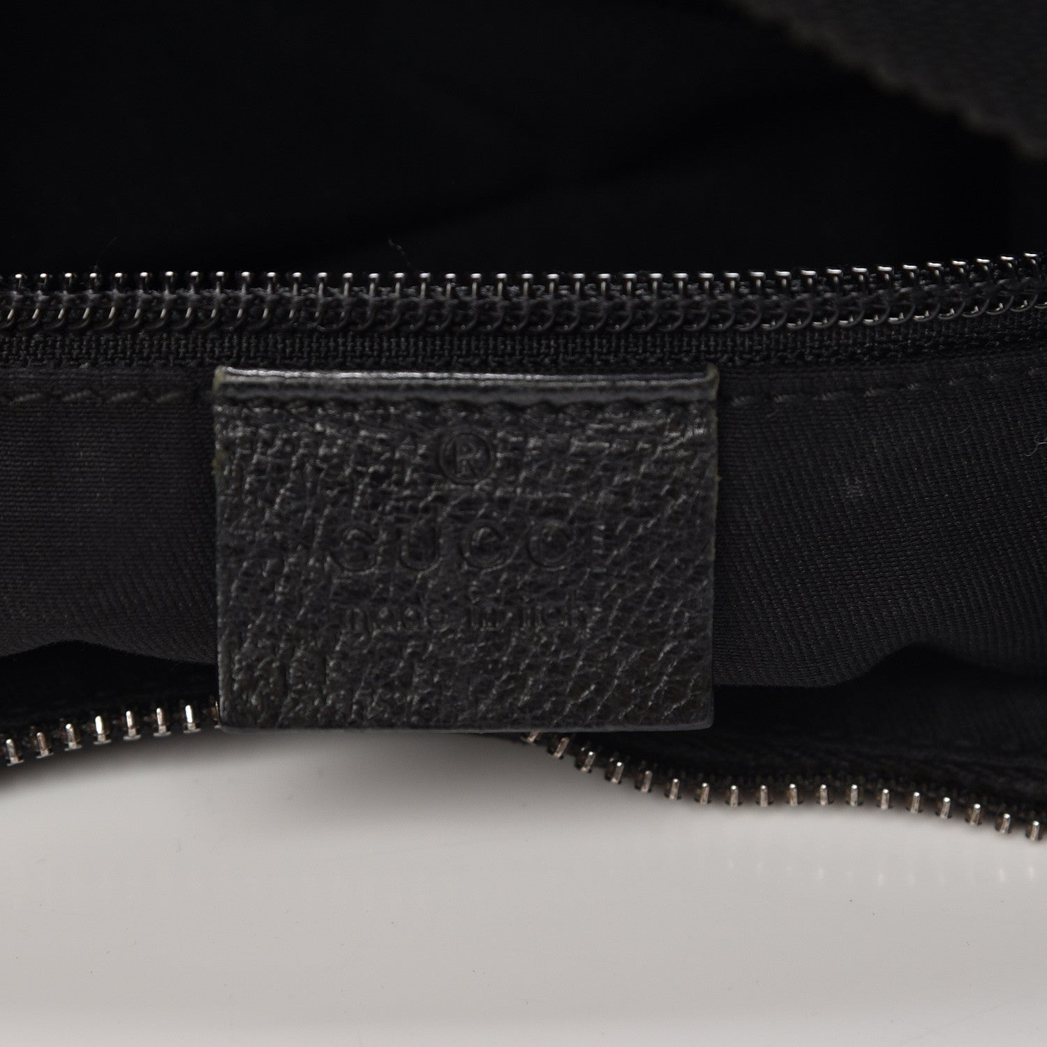 Gucci Monogram Medium Half Moon Hobo Black 8 of 14
