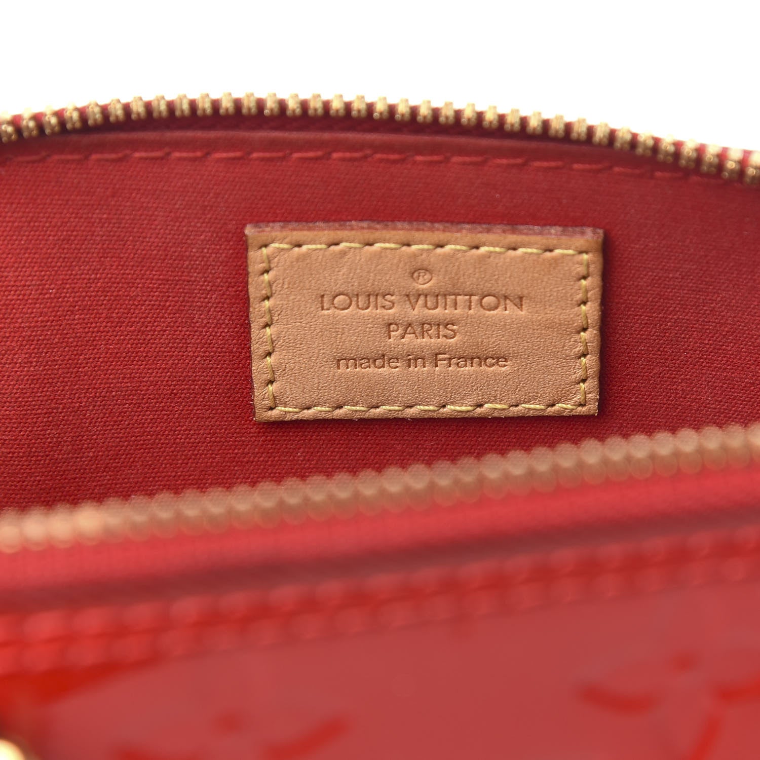 Louis Vuitton Vernis Alma BB Cherry 7 of 11