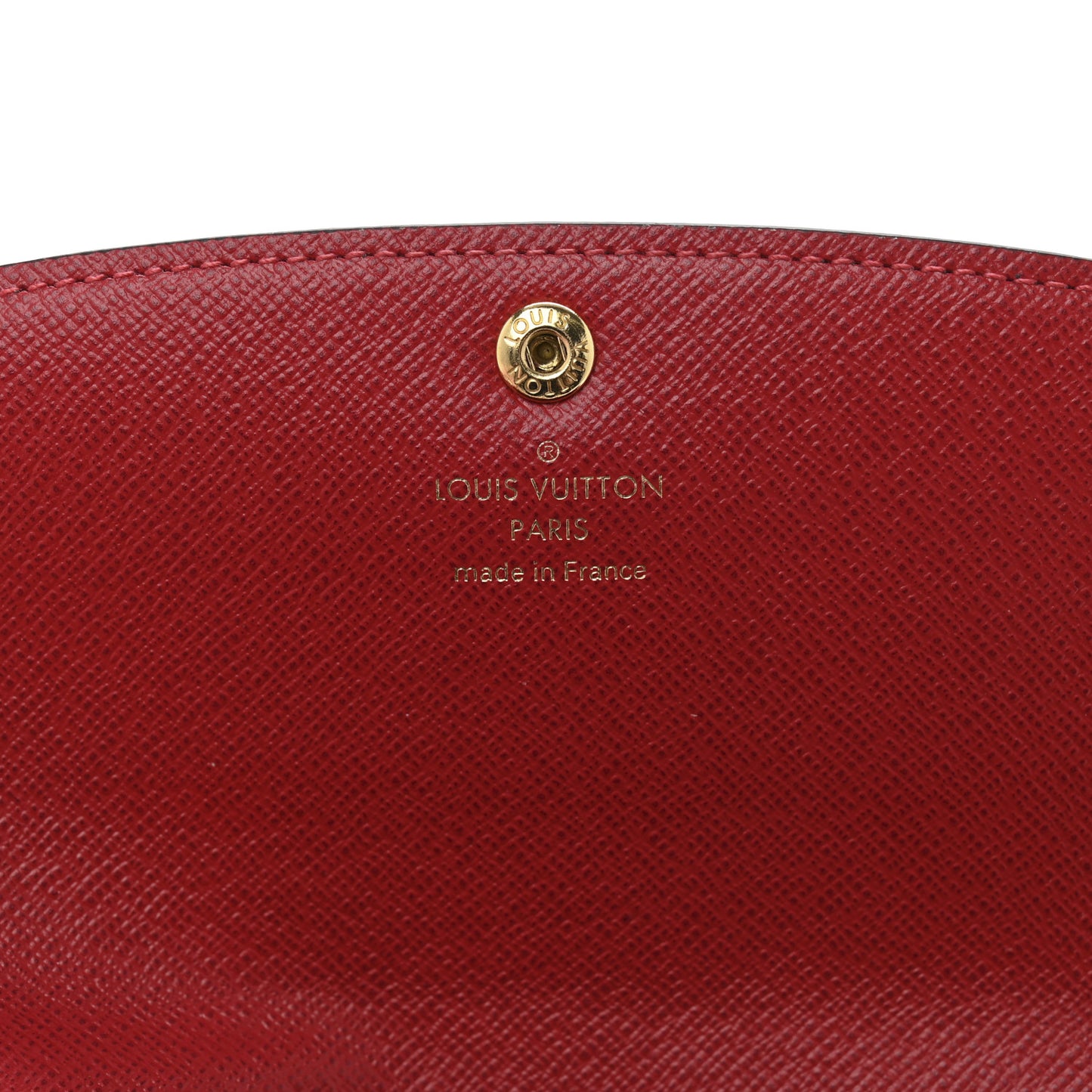 Damier Ebene Emilie Wallet Red