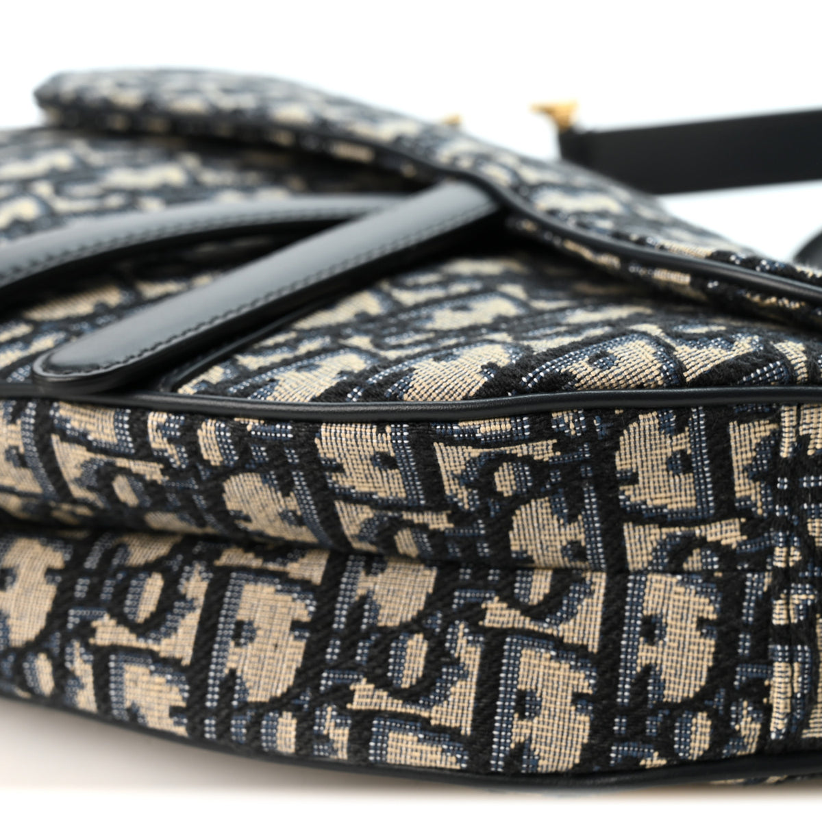 Oblique Saddle Bag With Strap Blue