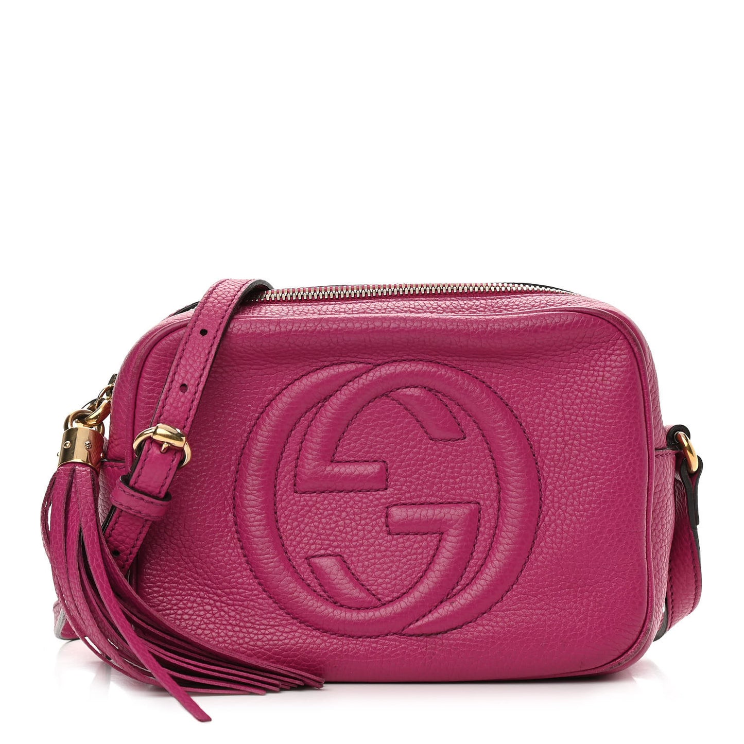 Cellarius Calfskin Small Soho Disco Bag Bright Bouganville