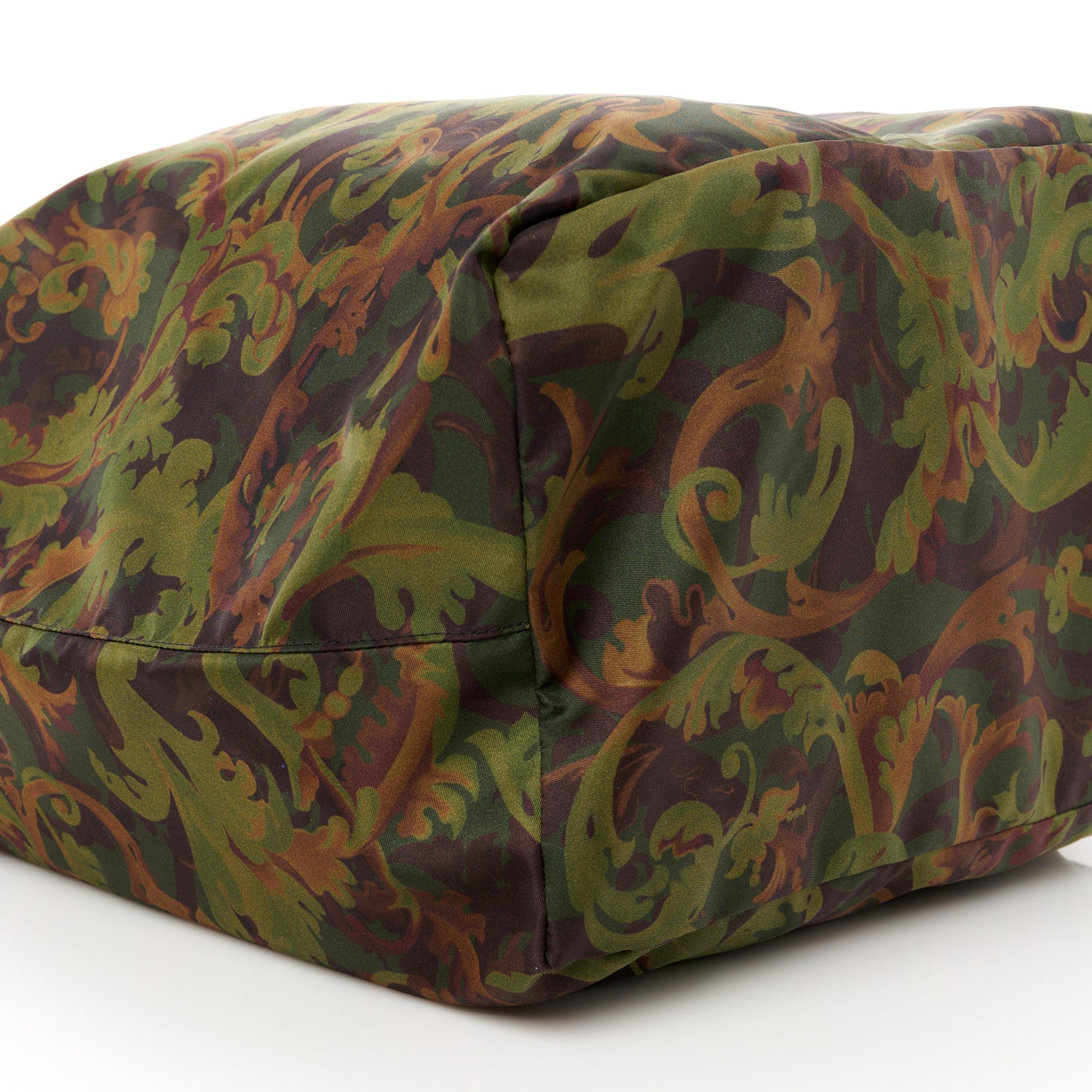 Versace Nylon Baroccoflage Print Tote Khaki 12 of 12
