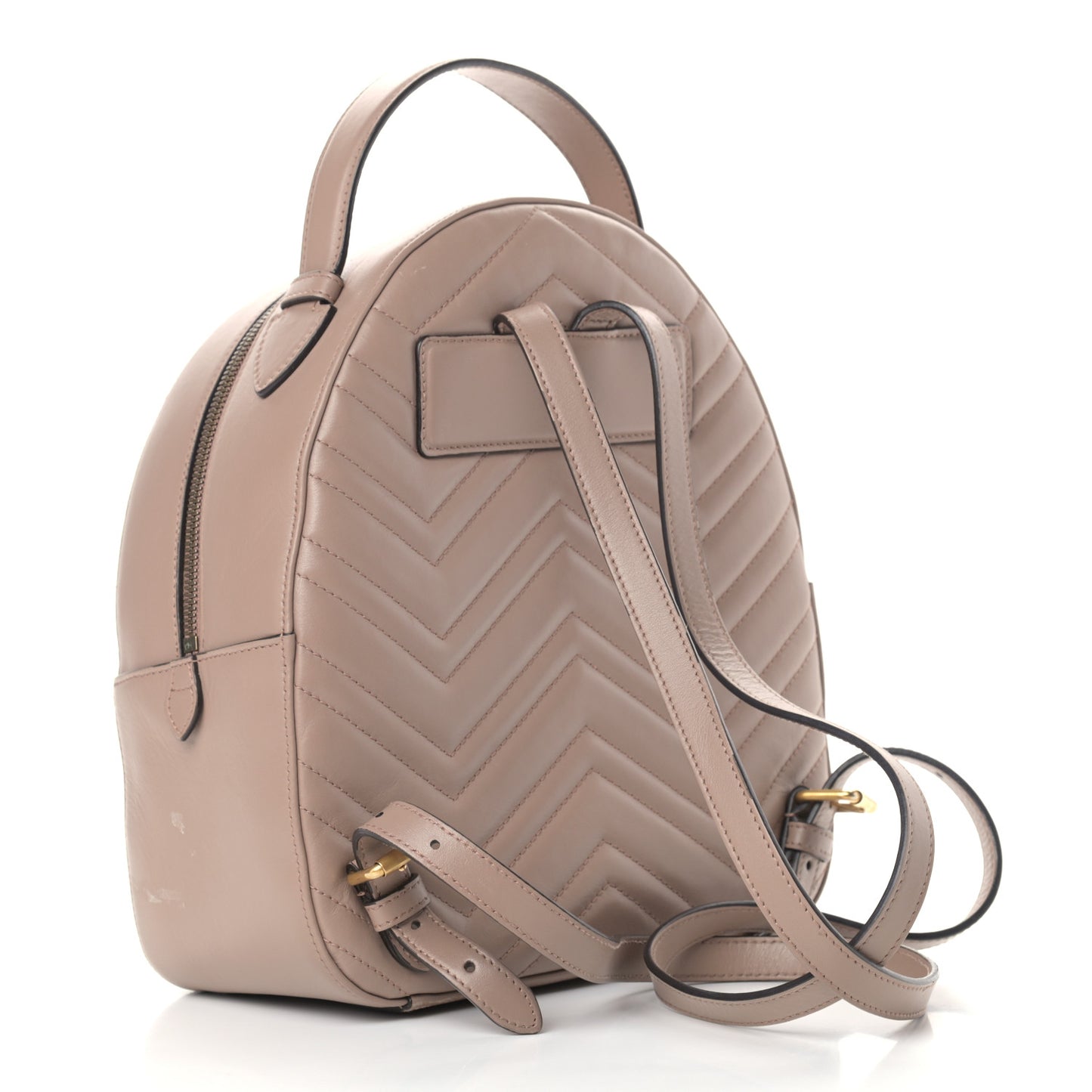 Calfskin Matelasse GG Marmont Dome Backpack Porcelain Rose