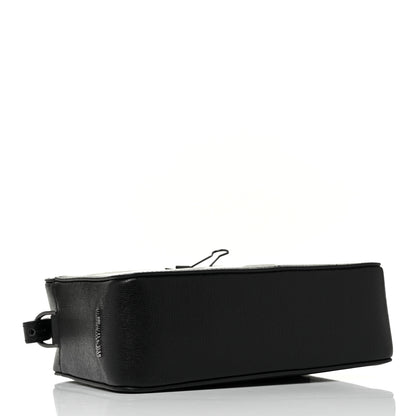 Off-White Saffiano Striped Diag Binder Belt Bag Black White 3 of 8