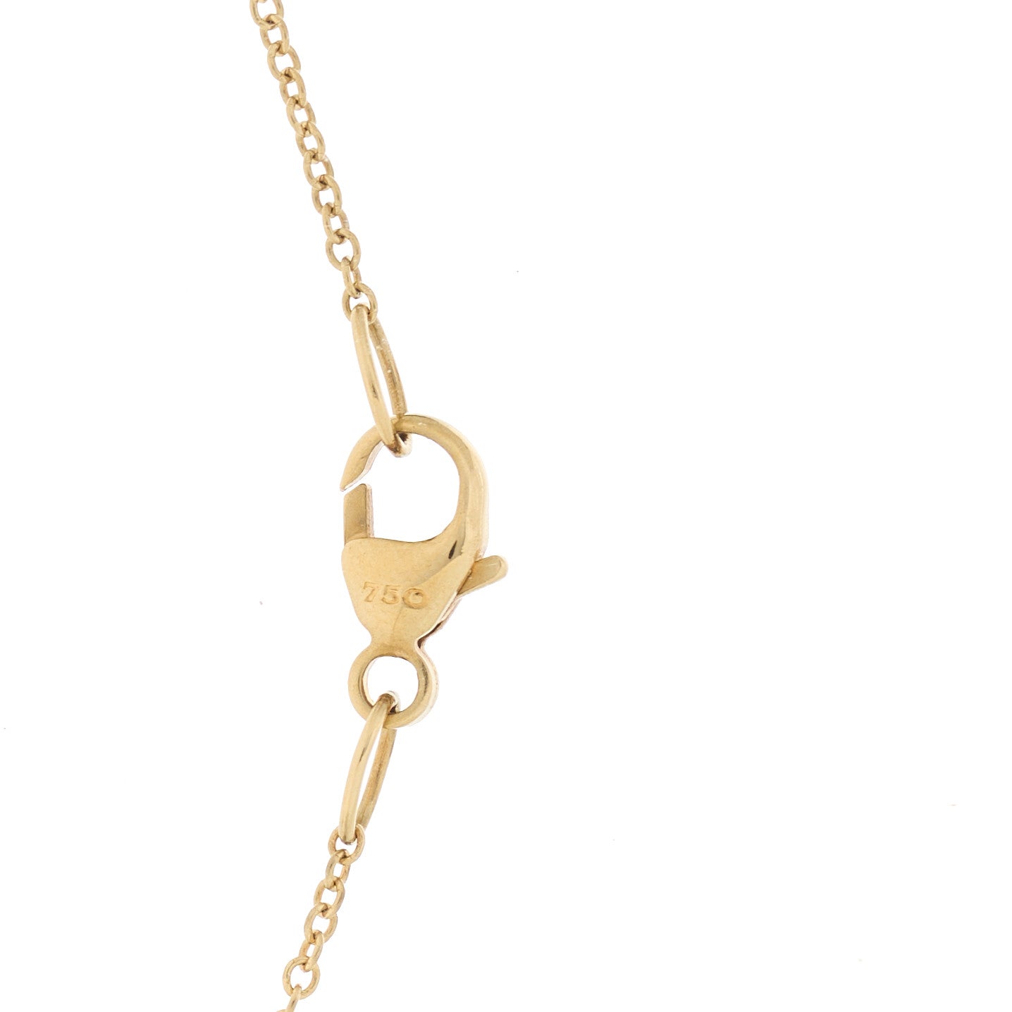 18K Yellow Gold Diamond Emerald Venetian Quatrefoil Pendant Necklace