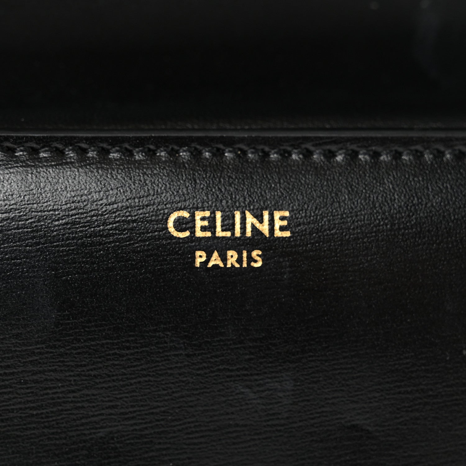 Celine Shiny Smooth Lambskin Small Triomphe Wallet Black 7 of 7